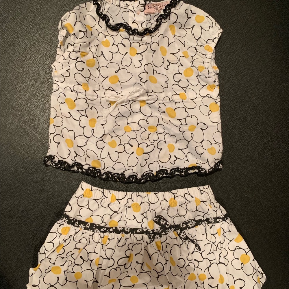 MonnaLisa baby top bubble skirt